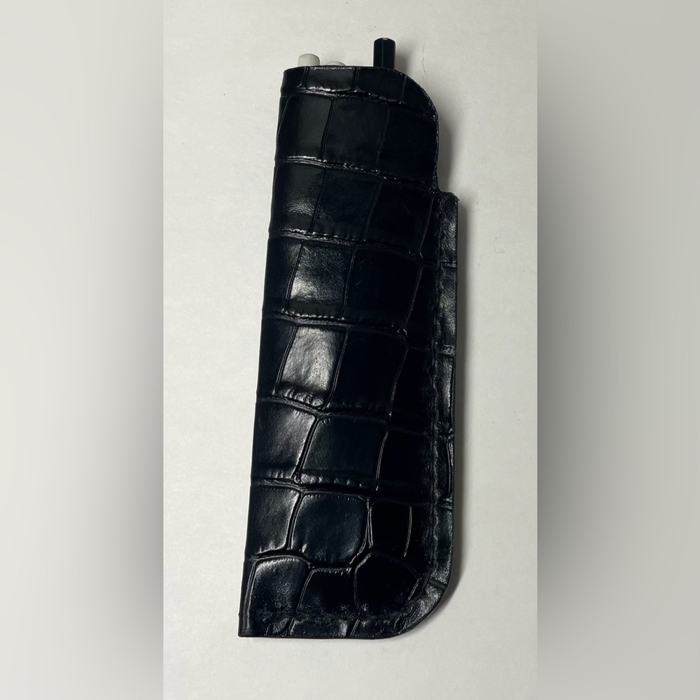 Handcrafted Crocodile Leather Pen/ Pencil Sleeve